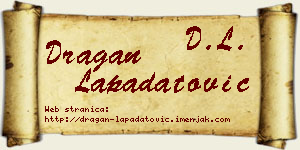 Dragan Lapadatović vizit kartica